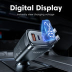 105W USB-C Car Charger with Retractable 4-in-1 Cable – 4