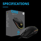 G102 Wired Optical Gaming Mouse with 8000 DPI and RGB Lighting – image 3