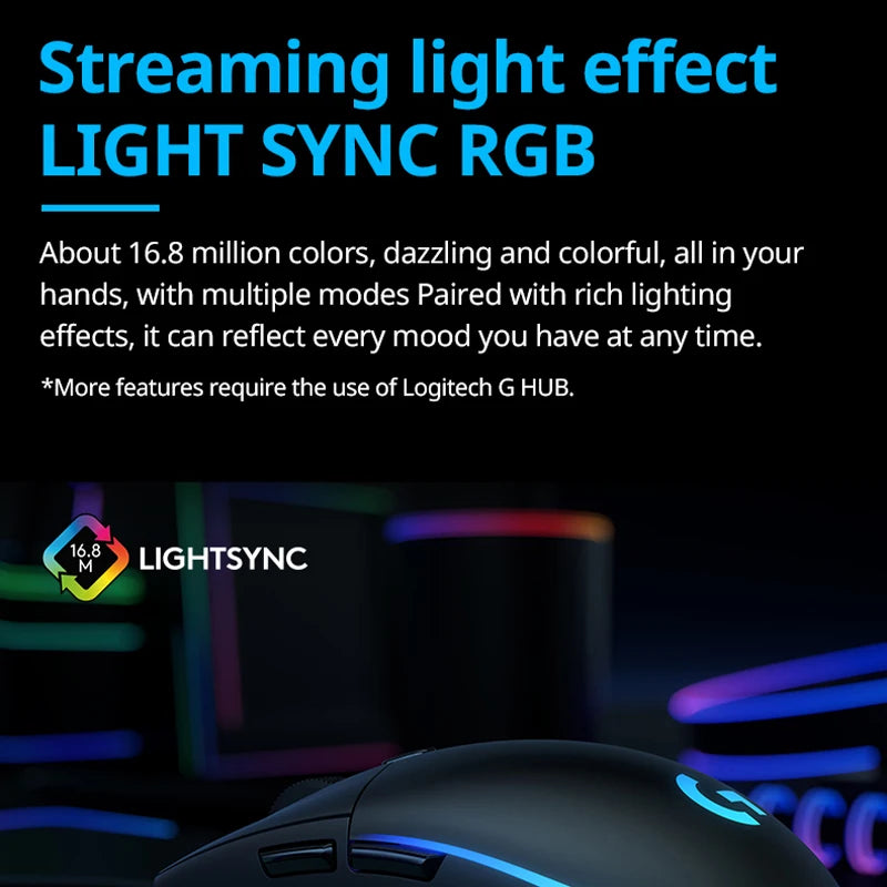 G102 Wired Optical Gaming Mouse with 8000 DPI and RGB Lighting – image 2