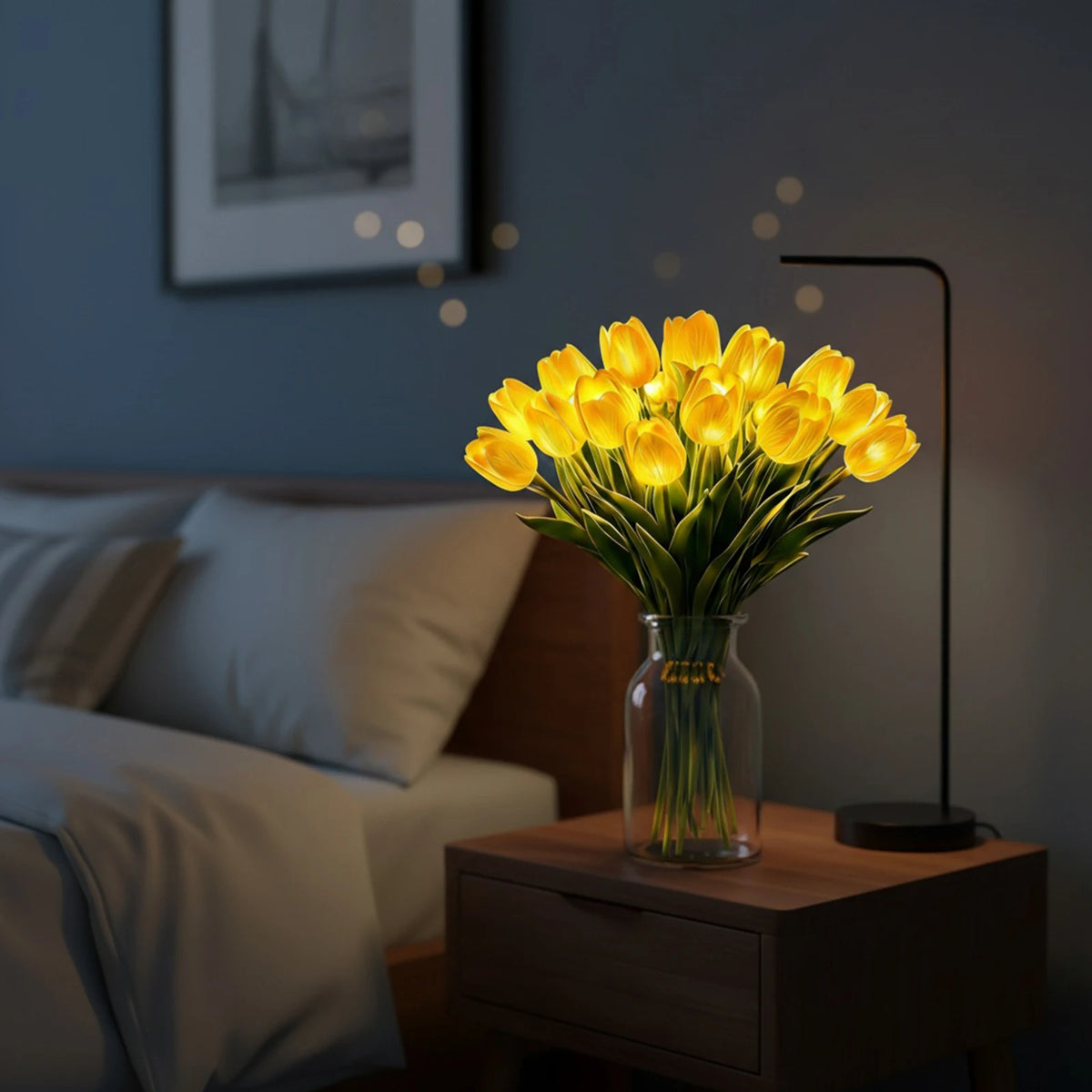 Set of 15 Tulip Lights with Warm Glow