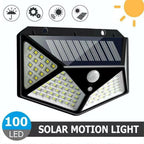 Solar LED Motion Sensor Lights, 270° Wide Angle, IP65
