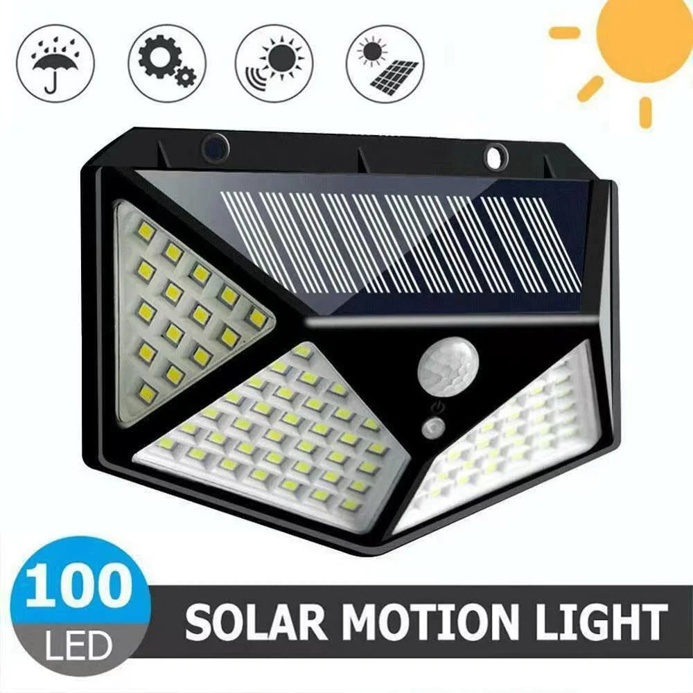 Solar LED Motion Sensor Lights, 270° Wide Angle, IP65