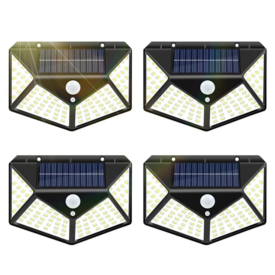 Solar LED Motion Sensor Lights, 270° Wide Angle, IP65