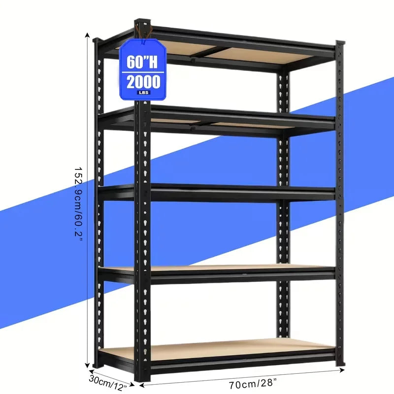 Heavy Duty Garage Shelving Storage Shelves 2000LBS Capacity