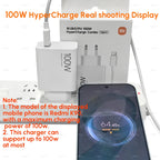 100W USB-C Fast Charger with 1m, 1.5m or 2m Cable – 4
