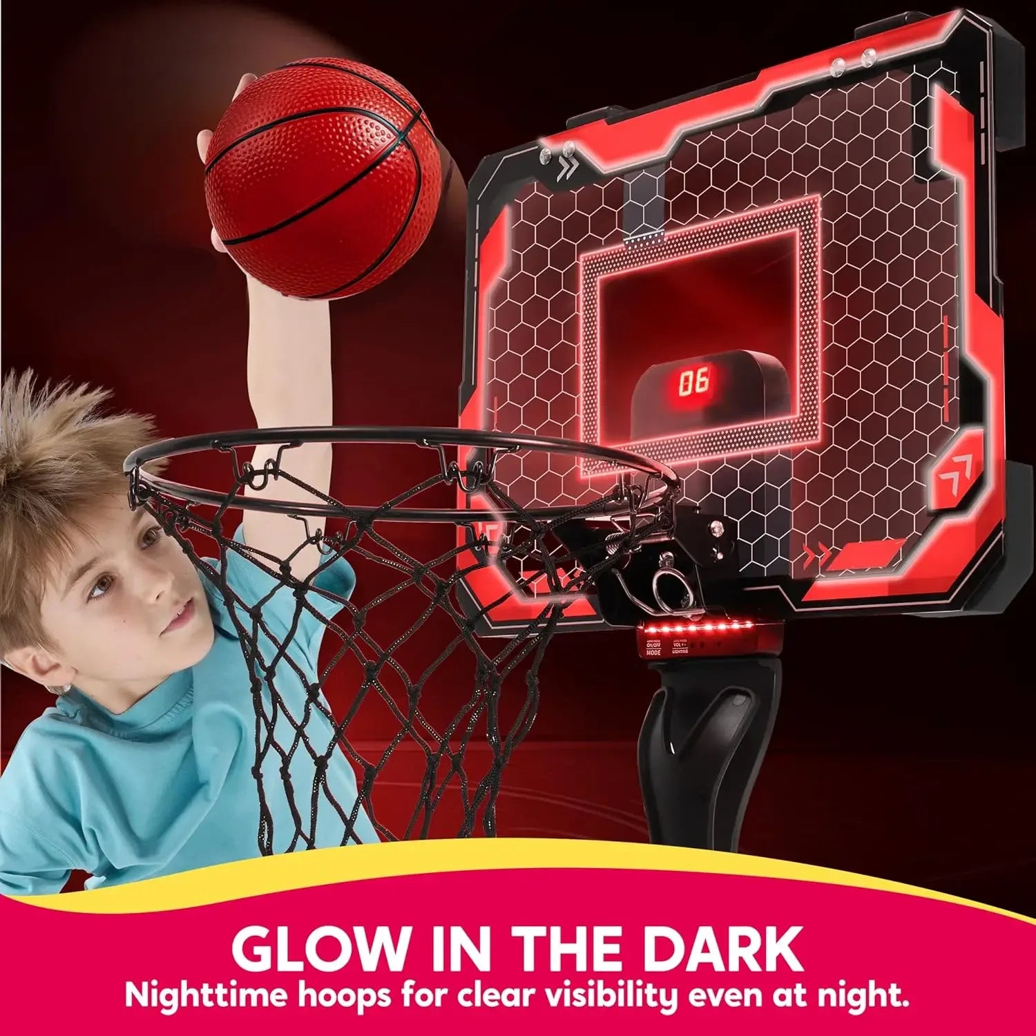 Mini Indoor Basketball Hoop with Scoreboard and 4 Balls